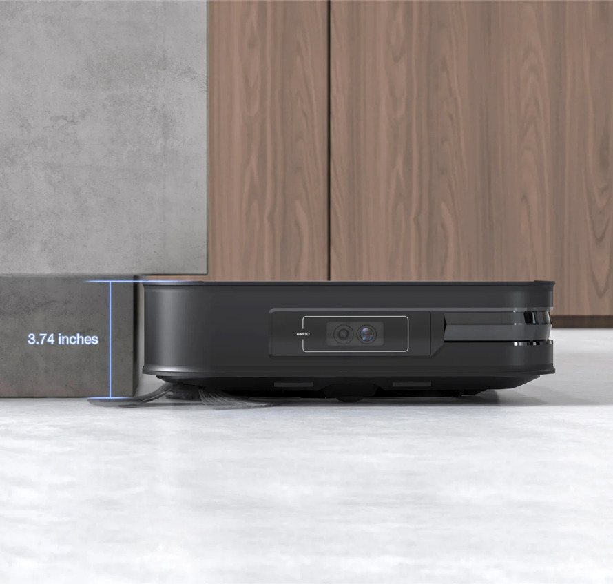 Robotický vysavač Ecovacs Deebot X2 Omni - black Čistota od okraje k okraji