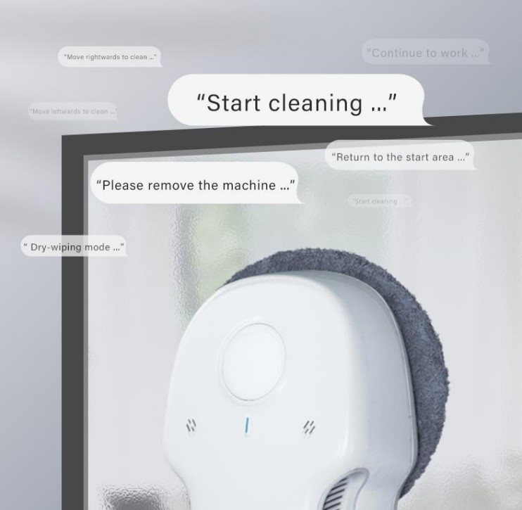 Obsah balení robotického čističe oken Xiaomi HUTT C6