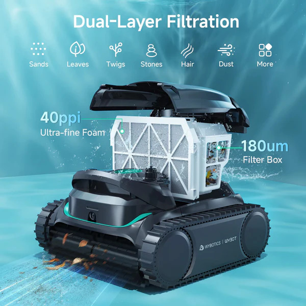 WYBOT M2 Vision Tech filtrační systém