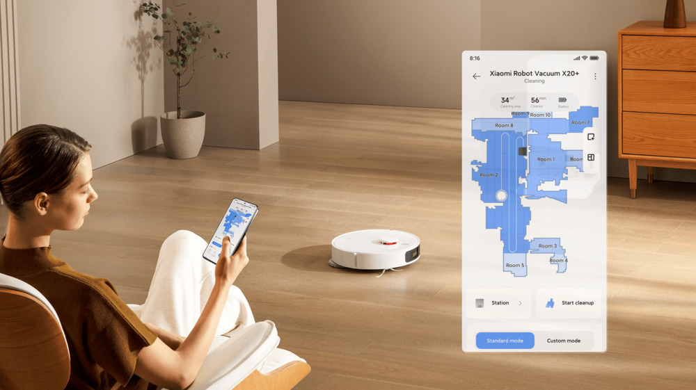 Aplikace pro ovládání Xiaomi Robot Vacuum X20+